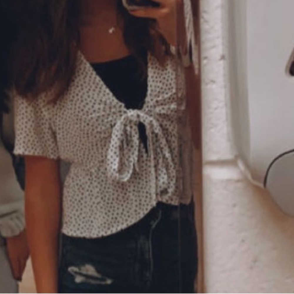 Pacsun tie top (not with black tank underneath)
